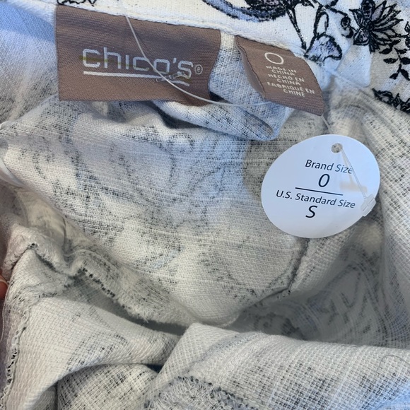 Women’s brand new Chico’s blue and white jacket size S - Picture 4 of 9